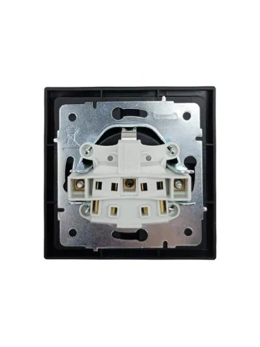 Розетка 1-мест. с/з с крышкой ПБТ СП ZIMA IP20 16А безвинт. зажим черн. бархат LEZARD 704-4288-123BQC фото 7