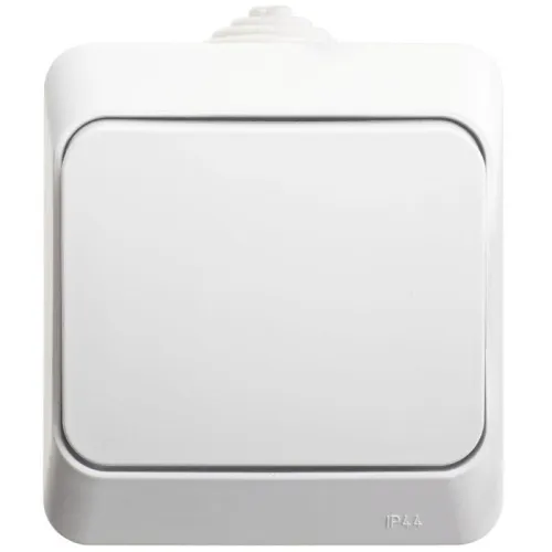 Переключатель проходной 1-кл. ОП Этюд 10А IP44 10AX бел. SE BA10-046B