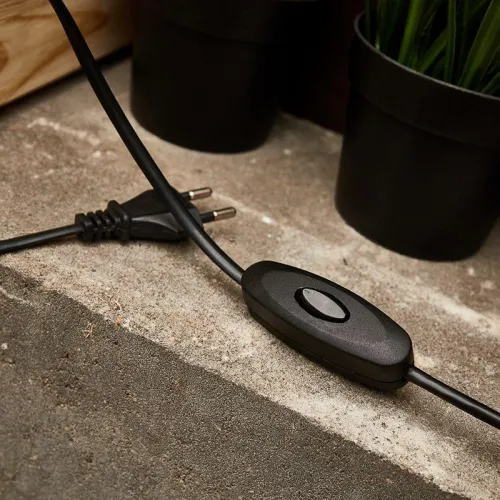 Выключатель-кнопка 250В 2А ON-OFF на электропровод (для лампы) Rexant 36-3018 фото 2