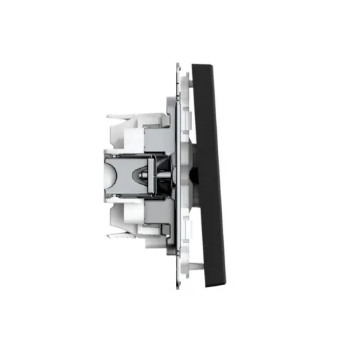 Переключатель 1-кл. ArtGallery 10AX быстрозажим. клем. механизм карбон SE GAL001061S фото 3