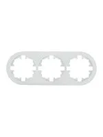 Рамка 3-м OSEN горизонт. круглая бел. LEZARD 744-0200-148