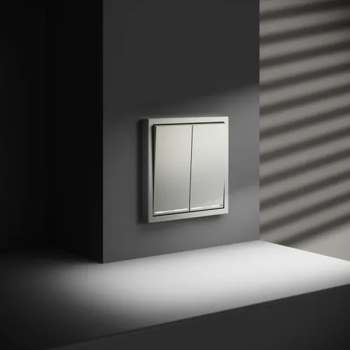 Выключатель 2-кл. СП S70 10А с подсветкой механизм сталь Voltum VLS020205 фото 6