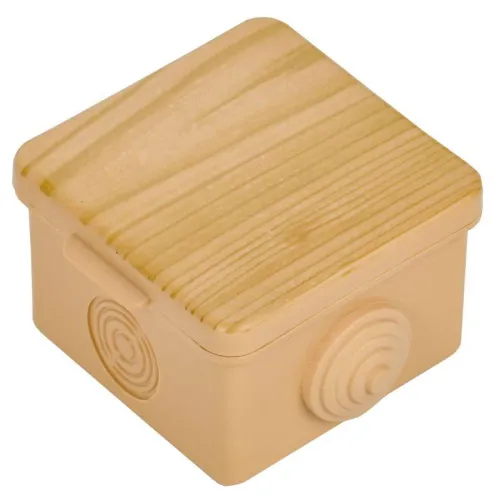 Коробка распаячная ОП КМ 65х65х50 IP54 откид. крышка 4 ввода сосна IEK UKO31-065-065-050-K34-54 фото 5