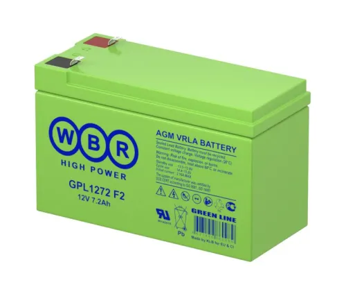 Аккумулятор 12В 7.2А.ч WBR GPL1272 F2 WBR