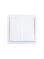 Выключатель 2-кл. СП ZIMA IP20 10А безвинт. зажим бел. LEZARD 704-0288-101QC