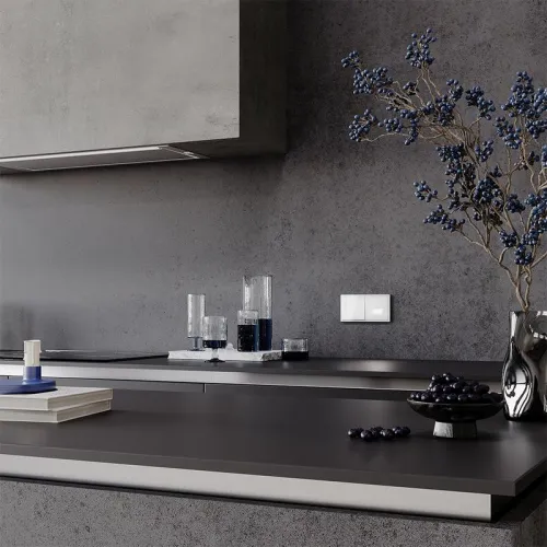 Выключатель 1-кл. СП S70 10А механизм бел. глянцевый Voltum VLS010101 фото 7