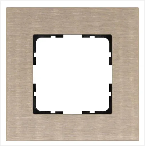 Рамка 1-м G-Metal метал. алюм. шампань Champagne Gold Jasmart G1001AG