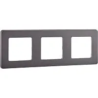 Рамка 3-м Inspiria дым. IEK 673957