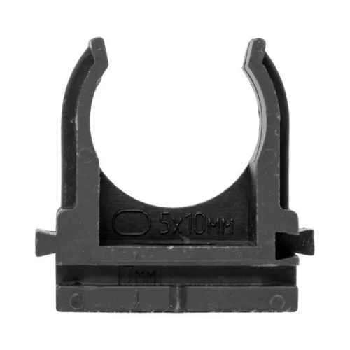 Держатель для труб (клипса) для ручного монтажа d20мм черн. Plast (уп.10шт) EKF derj-z-20sb фото 6