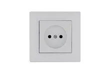 Розетка 1-м Karea RIZZ без заземл. бел. Makel 88001022