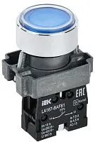 Кнопка LA167-BAF61 d22мм 1НО син. IEK BBT20-BAF61-1-22-67-K07
