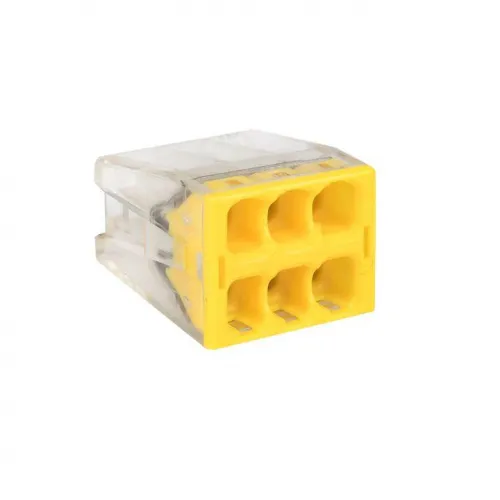 Клемма строительно-монтажная СМК 2273-246 6-проводная 0.5-2.5кв.мм с пастой (уп.4шт) PROxima EKF plc-smk-2273-246r