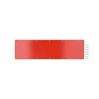 Фланец сплошной для корпусов ST тип 5 543х153мм красн. RAL3020 DKC R5FSST03-RAL3020