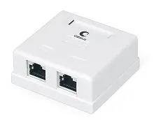 Розетка компьютерная 2-м ОП WS-8P8C-Cat.6-SH-2 RJ45 (8P8C) кат.6 экранир. Dual IDC Cabeus 7989c