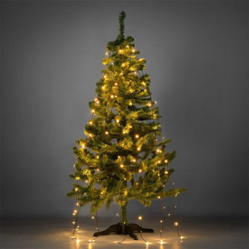 Гирлянда светодиодная елочная с кольцом 7 нитей х1.8м 126LED тепл. бел. 6.5Вт 220-240В IP20 не соединяемая Neon-Night 235-086 фото 3