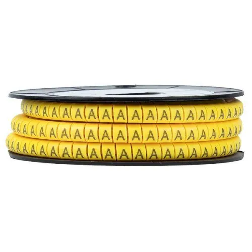 Маркер каб. 4.0кв.мм "A" (ЕС-2) (уп.500шт) EKF plc-KM-4-A фото 3