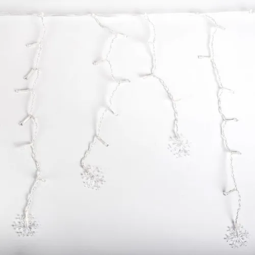 Гирлянда "Бахрома" DICLD-100WW-C 100 теплых бел. светодиодов 1.7х0.5м с насадками SHLights 4690601047205 фото 3