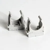 Держатель для труб (клипса) d20мм для монтажн. пистолета сер. (уп.100шт) TOKOV ELECTRIC TKE-LC-20-ZP-C06/100