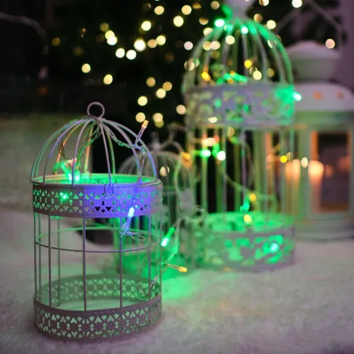 Гирлянда светодиодная "Твинкл Лайт" 4м 25LED мультиколор 7.4Вт IP20 провод ПВХ прозр. Neon-Night 303-169 фото 3