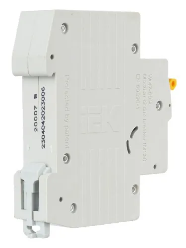 Выключатель автоматический модульный 1п B 6А 6кА ВА47-60M KARAT IEK MVA31-1-006-B фото 3