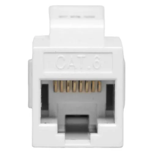 Адаптер проходной Keystone RJ45-RJ45 кат.6 неэкранир. бел. TERACOM PRO EKF TRP-INLC-KSTN-6UTP-WH