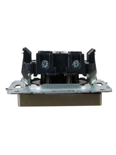 Розетка BRITE РС10-1-0-БрШ 10А без заземл. без защ. шторок механизм шампань IEK BR-R10-10-K37 фото 2