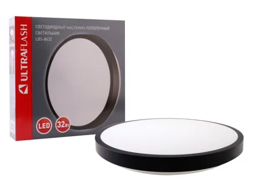Светильник светодиодный LBS-8632 32Вт Flat настенно-потолочный Ultraflash 15159 фото 4