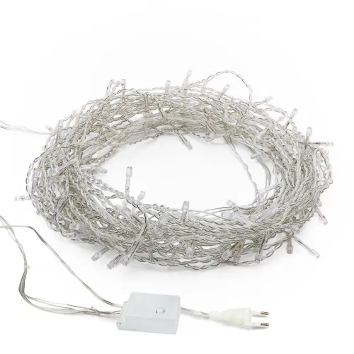 Гирлянда светодиодная "Светодиодный Дождь" 3х2м LED бел. свечение с динамикой провод прозр. 230В Neon-Night 235-095 фото 7