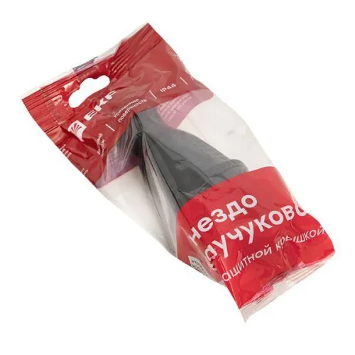 Розетка переносная 16А IP44 230В 2P+PE с защ. крышкой каучук PROxima EKF RPS-012-16-230-44-r фото 7