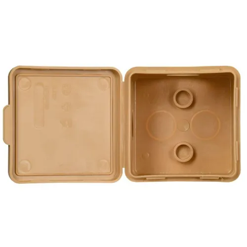 Коробка распаячная ОП КМ 65х65х50 IP54 откид. крышка 4 ввода сосна IEK UKO31-065-065-050-K34-54 фото 4