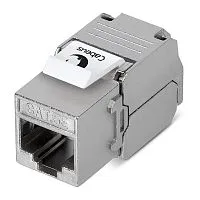 Вставка Keystone Jack RJ45 (8P8C) 180град. кат.5E экранир. без инструмента Toolless Cabeus 7965c