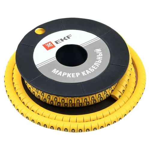 Маркер каб. 4.0кв.мм "0" (ЕС-2) (уп.500шт) EKF plc-KM-4-0 фото 4