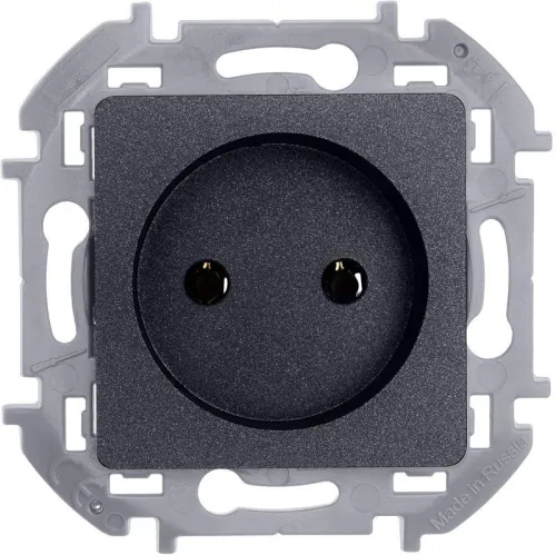 Розетка 1-м СП Inspiria 16А IP20 250В 2P механизм антрацит IEK 673713 фото 5