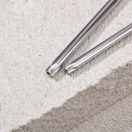 Набор ключей имбусовых Tamper-Torx 9шт ТТ10-ТТ50 закаленные удлиненные никель Kranz KR-12-5221 фото 10