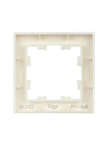 Рамка 1-м BRITE РУ-1-БрЖ жемчуж. IEK BR-M12-K36 фото 4