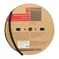 Трубка термоусадочная ТУТ нг 100/50 черн. PROxima (уп.25м) EKF tut-100-b
