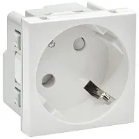 Розетка PRIMER 45град. с заземл. защ. шторки винт. зажим РКС-20-30-П-45 бел. IEK PR-KK40D-RSZH-2-2-45-K01