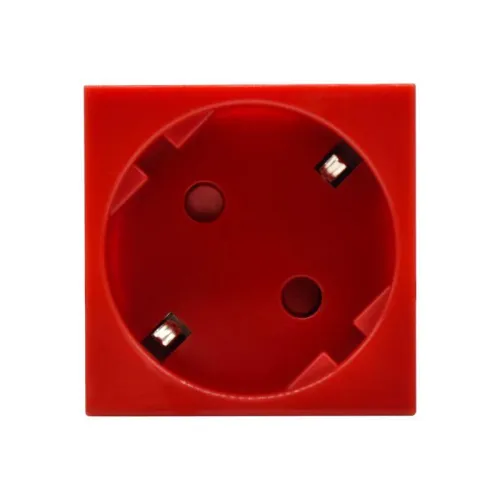 Розетка PRIMER 45град. с заземл. защ. шторки винт. зажим РКС-20-32-П-45 красн. IEK PR-KK40D-RSZH-2-2-45-K04 фото 5