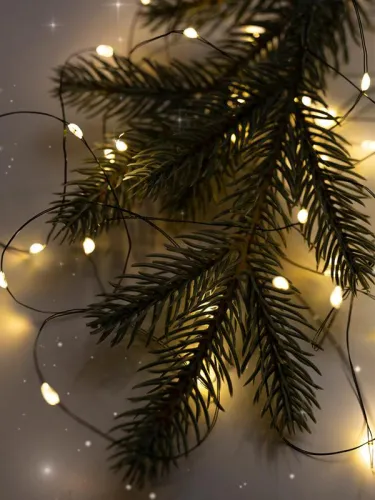 Гирлянда "Роса" DC-G06-120Y 120 microLED 12.1м. 8реж. 3хAA желт. ФАZА 5059634 фото 8