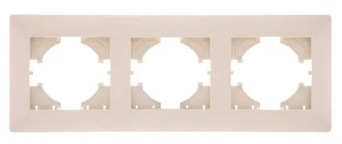 Рамка 3-м Bravo беж. GUSI С1030-003