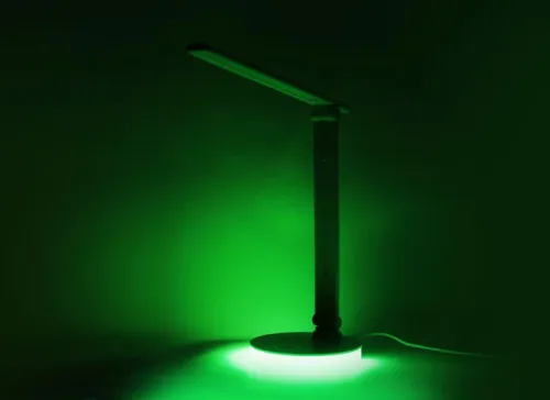 Светильник светодиодный настольный UF-822 C02 7Вт димм. 3 цвет. темп. RGB ночник черн. Ultraflash 15177 фото 8