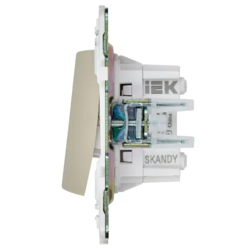 Выключатель перекрестный 2-кл. SKANDY 10А SK-V06B беж. IEK SK-V23-0-10-K10 фото 5