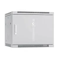 Шкаф телекоммуникационный настенный SH-05F-9U60/45m 19дюйм 9U 600х450х501мм дверь метал. сер. (RAL 7035) Cabeus 7105c