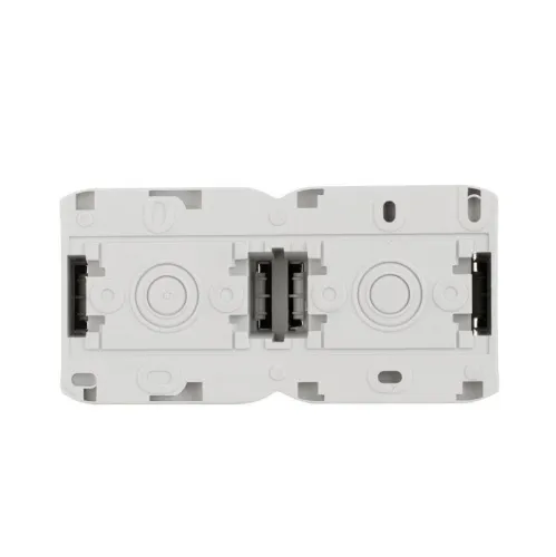Розетка 2-м ОП Quteo 16А IP44 250В 2х2P+E с заземл. защ. шторки с крышкой сер. Leg 782353 фото 3