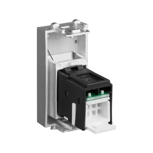 Розетка компьютерная 1мод. Avanti "Закаленная сталь" RJ45 кат.5E модульная DKC 4404461 фото 4