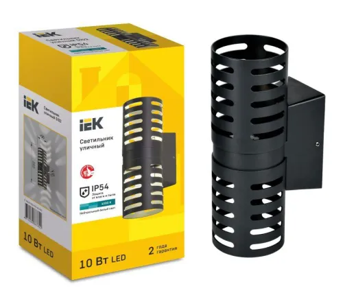 Светильник светодиодный 5102 настенный 10Вт 4000К IP54 уличный черн. IEK LT-DBU0-5102-010-40-K02 фото 4