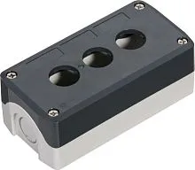 Пост кнопочный 3 отверстия сер. SE SALD03