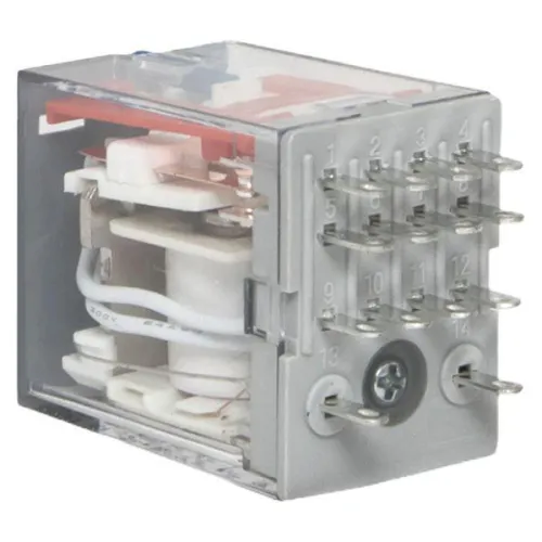 Реле промежуточное с кнопкой и мех. индикацией RPAt 22/4 5A 110В DC AVERES EKF rpat-22-4-110DC фото 2