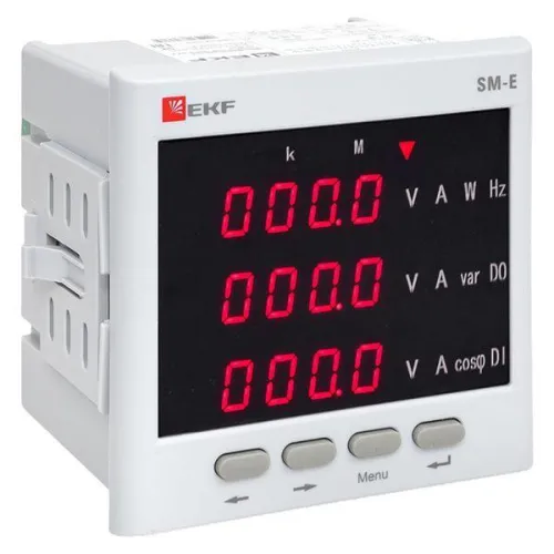 Прибор измерительный многофункциональный SM-Е с реле на панель 96х96 (квадратный вырез) (без поверки) EKF sm-963er фото 5