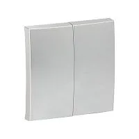 Панель лицевая Валенсия для выключателя 2-кл. 10А сталь PROxima EKF ESV10-L-023-30